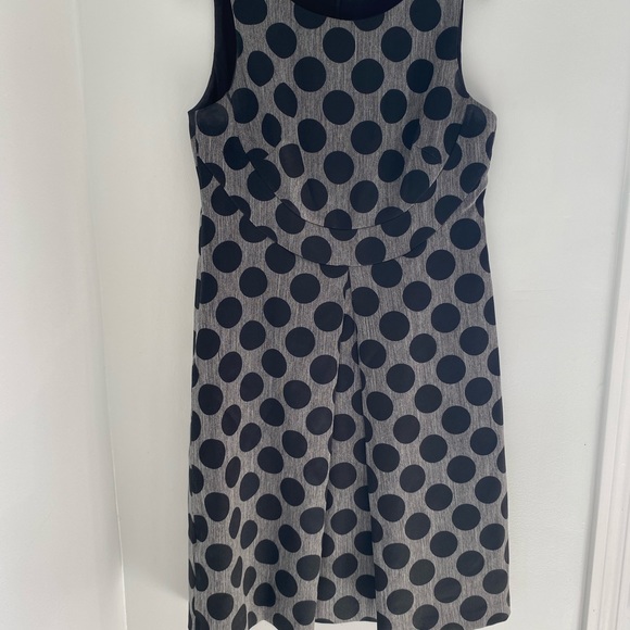 Nine West polka dot fit and flare black and grey - Picture 6 of 7